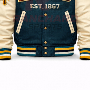 Veste universitaire unisexe – Veste de style HBCU avec bordure côtelée traditionnelle - Product Image 3