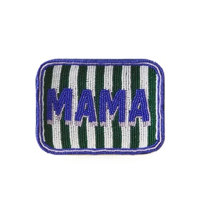 Pochette à monnaie en perles de rocaille tendance pour femmes et filles, broderie personnalisée en perles de rocaille avec fermeture éclair - Product Image 5