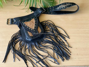 Fashion Fringe Fanny Pack Waist <b>Bag</b> with Adjustable Strap Multi Pocket Women's Hip <b>Bum</b> <b>Bag</b> for Outdoors Travel - Product Image 2