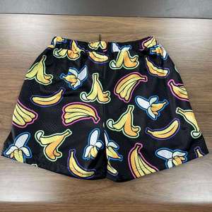 Custom Butterfly Design Men's Mesh Shorts Double <b>Layer</b> Sublimation 100% Polyester 5 Inch Inseam Basketball Baseball Mesh Shorts - Product Image 4