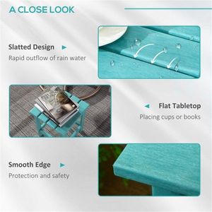 Tavolino da Caffè a 2 Livelli per Esterni - Opzione Resistente ed Elegante per Patio o Giardino - Product Image 2