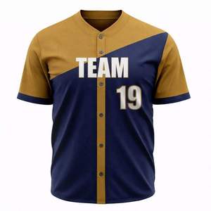 <b>Mens</b> Customizable Breathable Lightweight American Baseball Jersey Set-Premium Quality Durable Fabric for Team & Club Use - Product Image 1