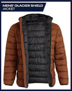 Men Puffer Jacket <b>Lightweight</b> Comfortable Soft Fabric Outdoor Daily Use Clothing Wear High Street Style Warm Bubble Coat - Product Image 6