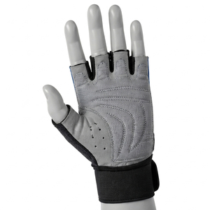 Guantes de Levantamiento de Pesas Unisex, Medios Dedos, Palma Acolchada, Soporte para Muñeca, para Entrenamiento en Gimnasio, Logotipo Personalizado OEM - Product Image 3