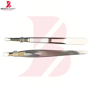 Ensemble de pinces à épiler de précision en acier inoxydable, pour le modelage des sourcils et l'élimination des poils incarnés, avec pointes inclinées et courbées - Product Image 6