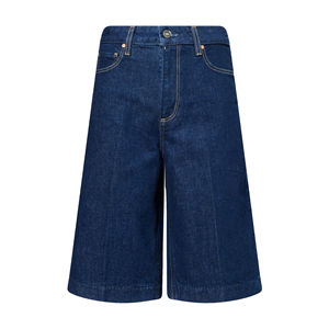 กางเกงยีนส์ขาสั้นเอวกลางทรงลำลองแบบยูนิเซ็กซ์ ผ้าเดนิมคุณภาพสูง บริการ OEM ปรับแต่งได้ แฟชั่นฤดูร้อน กระโปรงยีนส์สั้นทันสมัย - Product Image 1