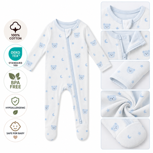 Pyjama pour enfants en bambou, manches longues, ensemble de vêtements de nuit 2 pièces, pyjamas pour enfants, étiquette privée personnalisée, fabricant OEM ODM - Product Image 2