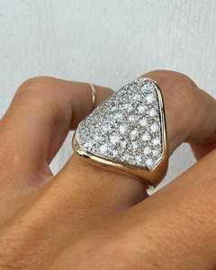 Igi/gia แล็บปลูกวินเทจ14K สีขาวทองแต่งงาน/หมั้นแหวนเพชรสำหรับทุกเพศของขวัญงานปาร์ตี้ครบรอบลูกแพร์ตัดเพชร - Product Image 3