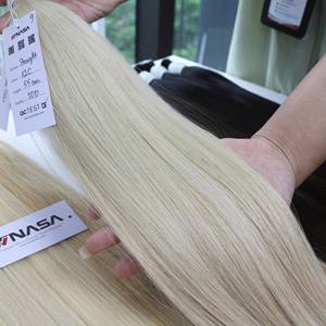 ต่อผมแบบเป็นมัด สีบลอนด์ คุณภาพสูง ทุกความยาว ผมเวียดนามแท้ 100% 65 ซม. - Product Image 4