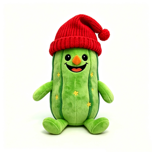 Peluche concombre personnalisée, peluche concombre, peluche légume, adorable peluche concombre, adorable jouet en peluche légume - Product Image 1