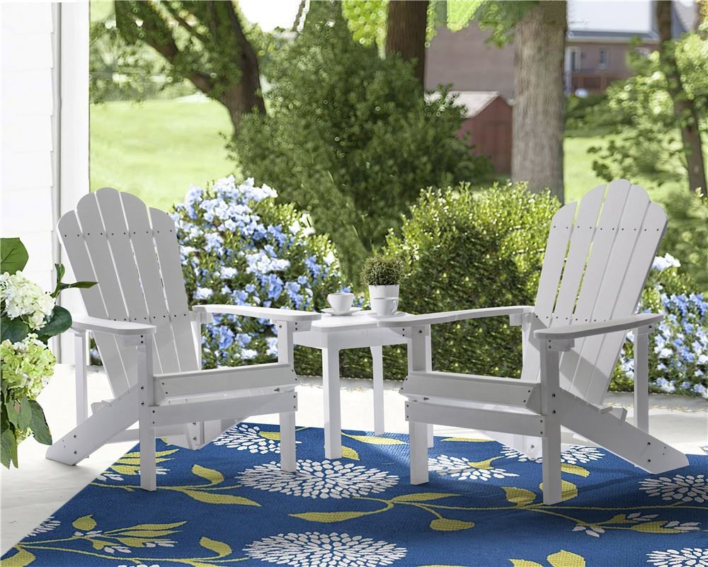 Cadeira de Composto de Madeira e Plástico CHOUVANT, Mesa Lateral de  Madeira, Mesa Moderna Adirondack de Plástico Durável com Porta-Copos, image size:1000x801