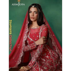 Robe d'Aïd Ssumaira, robe en mousseline de soie brodée Asim Jofa, tenue formelle 3 pièces - Product Image 2