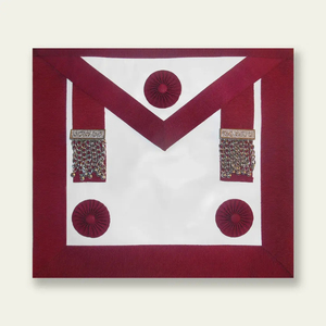Tablier maçonnique provincial de haute qualité, conçu pour le rang de gardien, au style traditionnel, avec des coutures précises et une élégance cérémonieuse. - Product Image 6