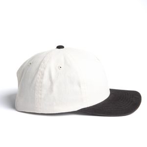 Wholesale Custom Logo 5 Panel Structured Mid Profile Flat Brim High Quality Hat Two Tone Canvas Baseball <b>Cap</b> Premium <b>Vintage</b> <b>Cap</b> - Product Image 4