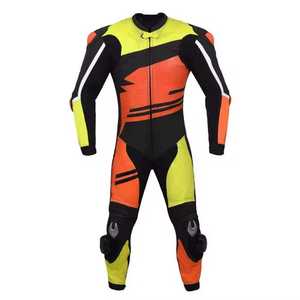 Traje de Motociclismo de Cuero Vacuno Genuino con Protección CE 2, Traje de Motociclista Profesional, Equipo de Carreras - Product Image 2