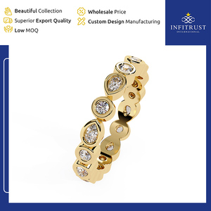 India-Origin Dealer Selling Exceptional Quality Handcrafted 925 Sterling <b>Silver</b> <b>Solitaire</b> Diamond <b>Rings</b> with VVS Clarity - Product Image 3