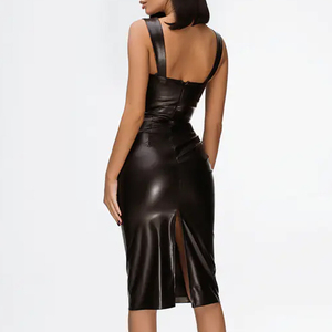 OEM Service Best Selling Women's Genuine Leather Skirts Customized Logo Breathable Midi Length Outdoor Wholesale Cheap Price - Product Image 4