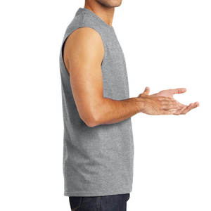 High Quality Mens tank Top Custom logo Blank Oversized <b>Sleeveless</b> <b>Tshirt</b> Unisex Boxy Fit Mens Cotton tank Top - Product Image 4