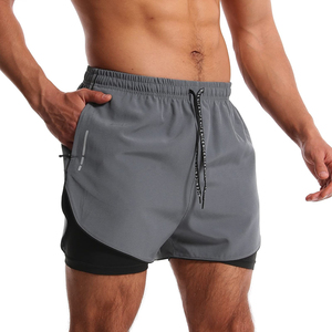 Shorts Deportivos Esenciales para Hombre, Directo de Fábrica, Shorts de Gimnasio Personalizados, Shorts de Malla para Gimnasio, Spandex y Nailon con Servicio OEM y ODM - Product Image 1