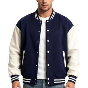 Chaqueta Varsity Personalizada, Chaqueta Bomber de Lana Premium, Estilo Letterman, Parches Bordados, Logotipo Personalizado, Ropa Urbana OEM - Product Image 5