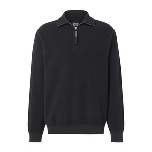 Sweat-shirt à col montant zippé pour homme, en molleton premium, style streetwear minimaliste - Product Image 4