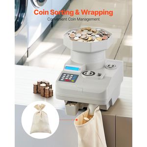 Contador de Monedas Profesional con Pantalla LED, Clasificador y Envolvedor Automático de Monedas de 25 Centavos, con Capacidad para hasta 11000 Monedas - Product Image 5