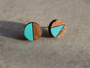 Perles d'espacement géométriques en bois, forme ronde, fournitures de bijouterie, matériel artisanal - Product Image 4