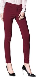 Pantalones de vestir para mujer con bolsillos, de pierna ancha y corte recto, pantalones de golf para mujer, con cordón y cremallera en la cintura, elásticos, pantalones de vestir hasta el tobillo para el trabajo - Product Image 3