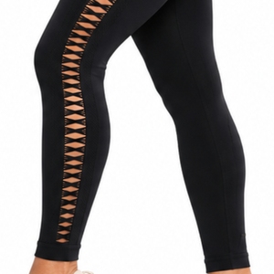 Leggings de yoga personnalisés pour femmes, taille haute, découpés, en tissu extensible, coupe confortable, bas de tenue de sport sur mesure pour femmes - Product Image 6