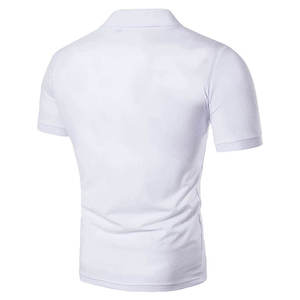 Camisa de Mezclilla de Alta Calidad para Hombre, Corte Regular, Transpirable, de Punto Sólido, Manga Corta, Color Personalizado, Nueva - Product Image 2