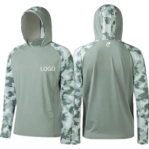 Hoodie de pêche personnalisé avec logo, protection solaire UPF 50+, ultra-léger, séchage rapide, sublimation, respirant, chasse, grande taille - Product Image 1