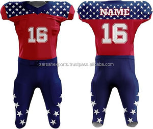 Maillot de football américain respirant, antibactérien, à séchage rapide, facile à porter, pour l'été, uniforme d'équipe, impression numérique, grande taille, OEM - Product Image 3