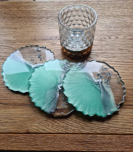 Sous-verres en résine époxy faits à la main pour tasses et verres - Product Image 4