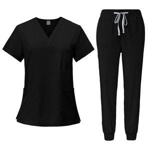 Ensembles de Blouses Médicales Personnalisées avec Logo pour Femmes – Uniformes d'Infirmières en Polyester et Coton – Ensembles Jogger pour Professionnels de Santé - Product Image 1