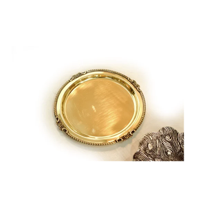 Plateau à chocolat en laiton doré poli, design antique haut de gamme, plateau en laiton de luxe martelé pour servir des fruits secs et du chocolat - Product Image 6