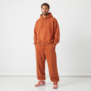 <b>Men</b> <b>Pullover</b> Hooded Tracksuit 100% Polyester Fleece Baggy Oversize Winter Warm Gym Mid Drawstring Waist 400 GSM Tracksuit <b>Men's</b> - Product Image 6