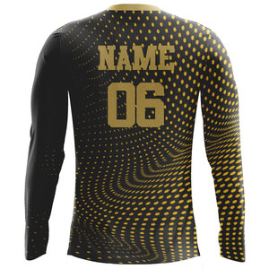 Custom Football Sports Jersey Long Sleeve Soccer Training <b>Shirt</b> Soft Breathable <b>Polyester</b> Private Label OEM - Product Image 4