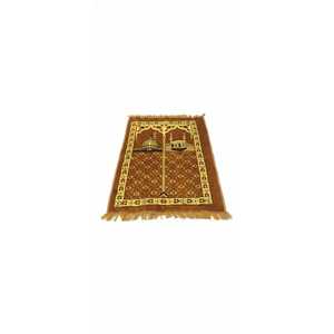 Wholesale Shaine Gold 29x96 Polyester Namaz Prayer Mat Soft Cushioned Solid <b>Islamic</b> Prayer Rug with Foam for Home Mosque Use - Product Image 1