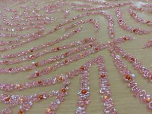 <b>Sequin</b> Beaded Lace Fabric Heavy Embroidery Tulle for <b>Red</b> Carpet Dresses Party Wear Formal Gown Luxury Mesh Material - Product Image 5