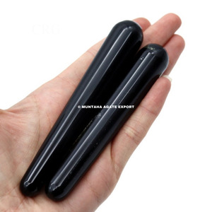 Venta al por mayor de cristal de jaspe rojo natural varita de masaje hecho a mano masajeador de piedras preciosas curativas Muntaha ágata cuarzo rosa cuarzo - Product Image 6