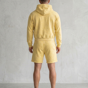 Men's Clothing Luxury Design Pullover Hoodie and <b>Shorts</b> <b>Set</b> Blank Cotton Fleece Men Hoodie and <b>Shorts</b> <b>Set</b> - Product Image 3