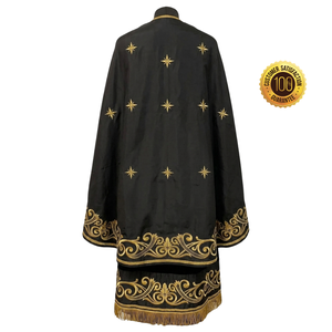 Vestimenta Litúrgica Premium para Iglesia Ortodoxa, Túnica Sacerdotal Bordada, Tela de Seda Satén, Talla Personalizada, Para Todas las Estaciones, Otros Estilos Étnicos - Product Image 2