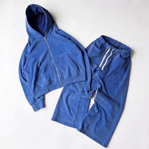 <b>Two</b> <b>Piece</b> hoodie & pant <b>set</b> 100% cotton Streetwear printed logo mens racksuits Sweat Suits - Product Image 1