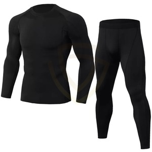 Ensembles de course thermiques pour hommes, combinaison de compression fine d'automne, legging de fitness, combinaison de compression sportive - Product Image 3