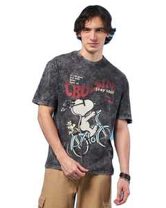 Camiseta de Hombre 100% Algodón Transpirable con Lavado Ácido y Diseño Personalizado Impreso, Nuevo Artículo de Moda - Product Image 1