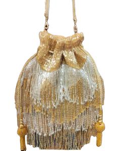 Belle haute qualité et meilleure broderie indienne faite à la main sacs de fête de mariage ethnique sac à main de poignet - Product Image 2
