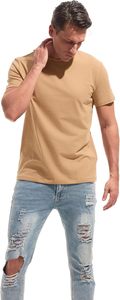 เสื้อยืดคอกลมพรีเมียมสำหรับผู้ชาย พร้อมโลโก้ด้านหน้า ผลิตจากผ้าฝ้ายถักนุ่ม 100% สวมใส่สบาย เหมาะสำหรับใส่ในชีวิตประจำวัน - Product Image 2