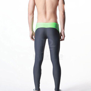 Hot Selling <b>Men's</b> Gym <b>Tights</b> Spandex/Nylon <b>Compression</b> Quick Dry Breathable Fitness <b>Tights</b> Custom Size Solid Color - Product Image 2