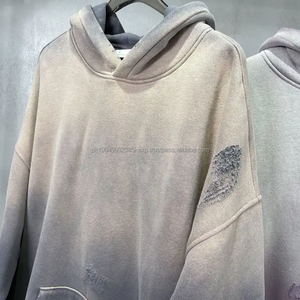 เสื้อมีฮู้ดซักผ้าฟลีซ20เสื้อมีฮู้ดผ้าคอตตอนสี80ผ้าโพลีเอสเตอร์แบบวินเทจออกแบบโลโก้ได้ตามต้องการ - Product Image 4