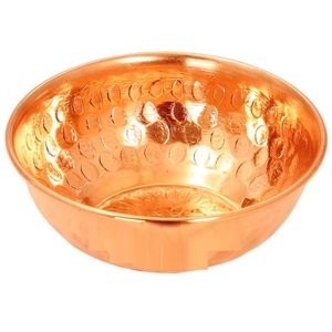 Cuenco de cobre puro martillado, vajilla Katori hecha a mano para hoteles, restaurantes y cenas en el hogar, exportación al por mayor desde India - Product Image 2